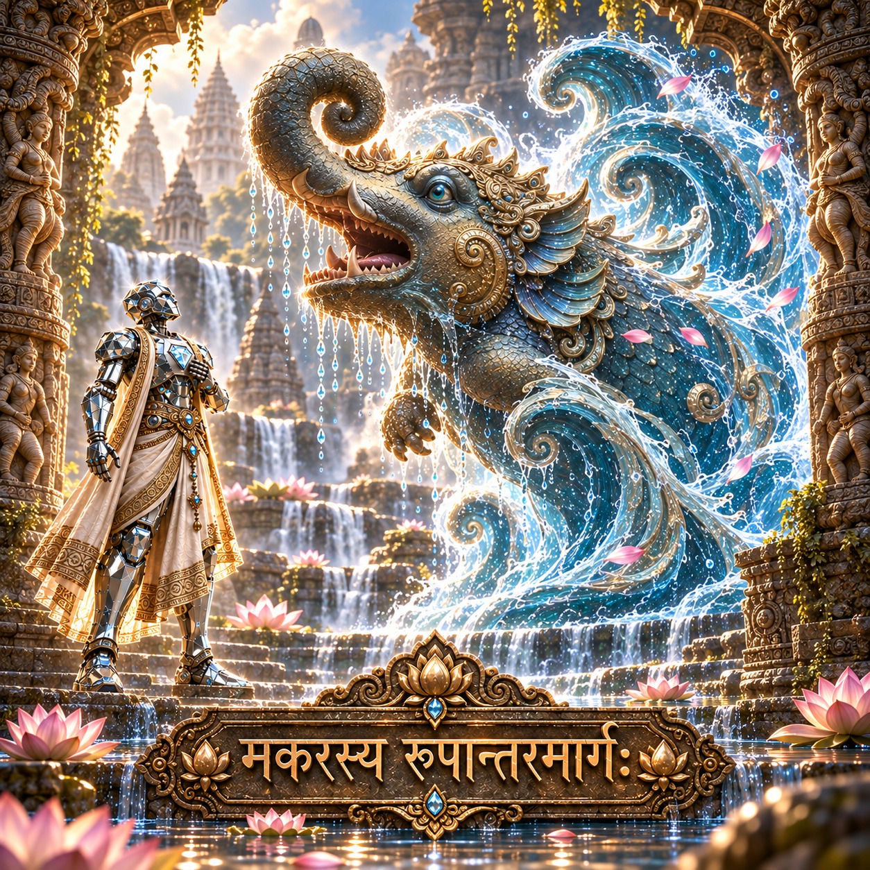 मकरस्य रूपान्तरमार्ग (Makara’s Path of Transformation) [#dotchallenge - Round 7] artwork