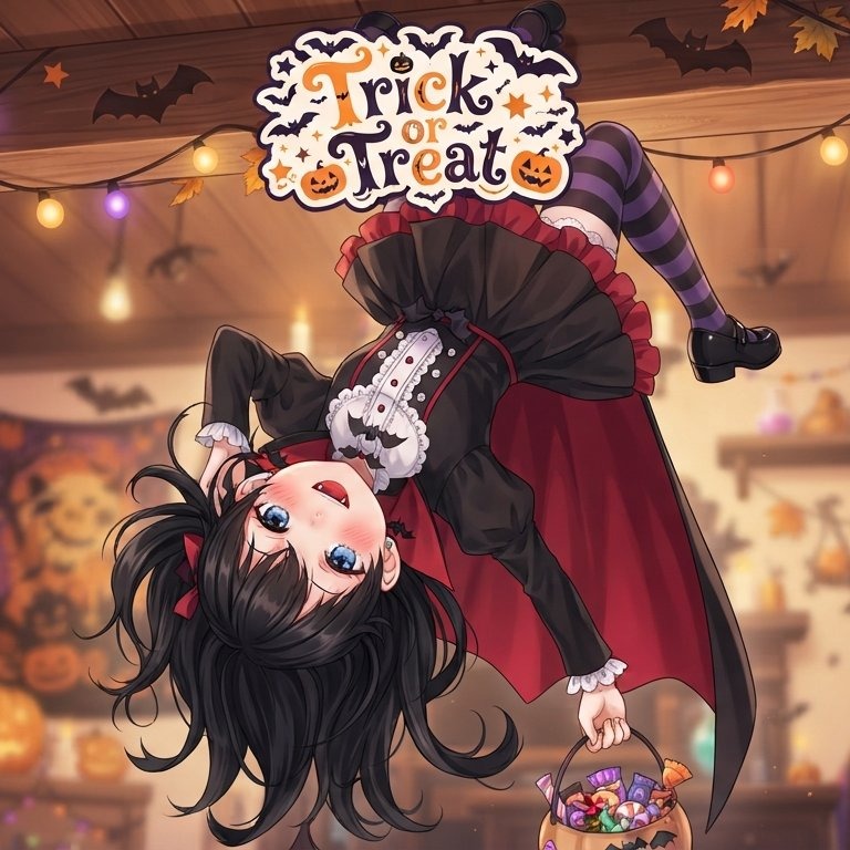 Trick or treat artwork