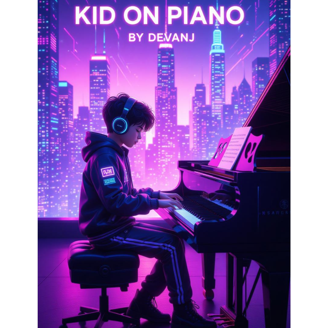 Kid on Piano artwork