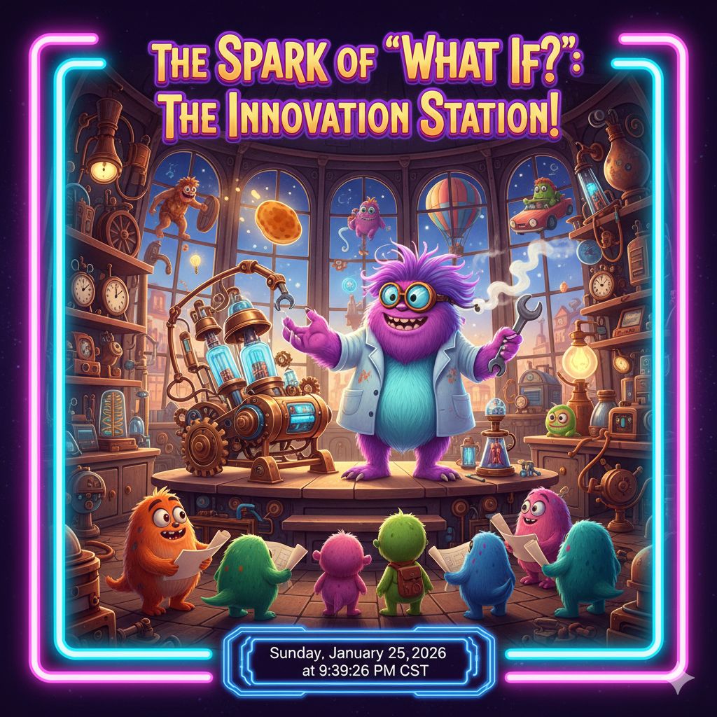 The Spark of "What If?" (The Innovation Station) artwork