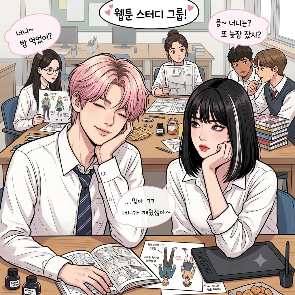 스터디 그룹 한글버젼(웹튠) 스터디 그룹 영감받음 artwork