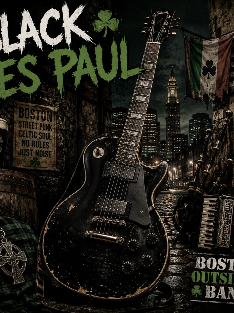 Black Les Paul artwork