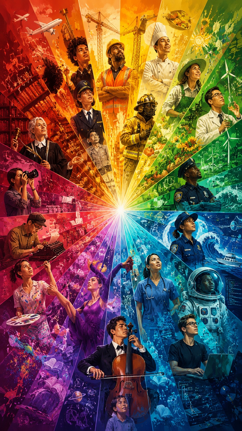 Kaleidoscopic Walks of Life artwork