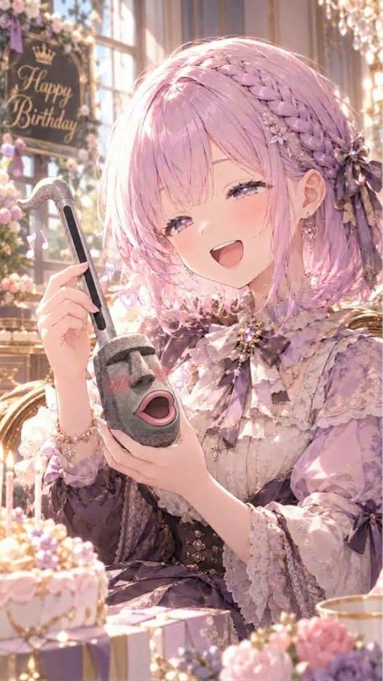 お嬢様モアイトーン、はい！爆誕でございます🎁 moamoamoai♪>🗿♪ #オタマソング artwork