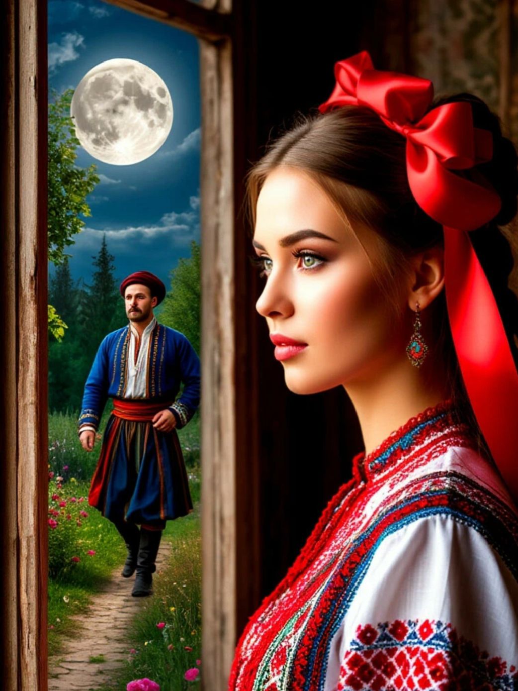 Ой, ходить козак коло хати artwork