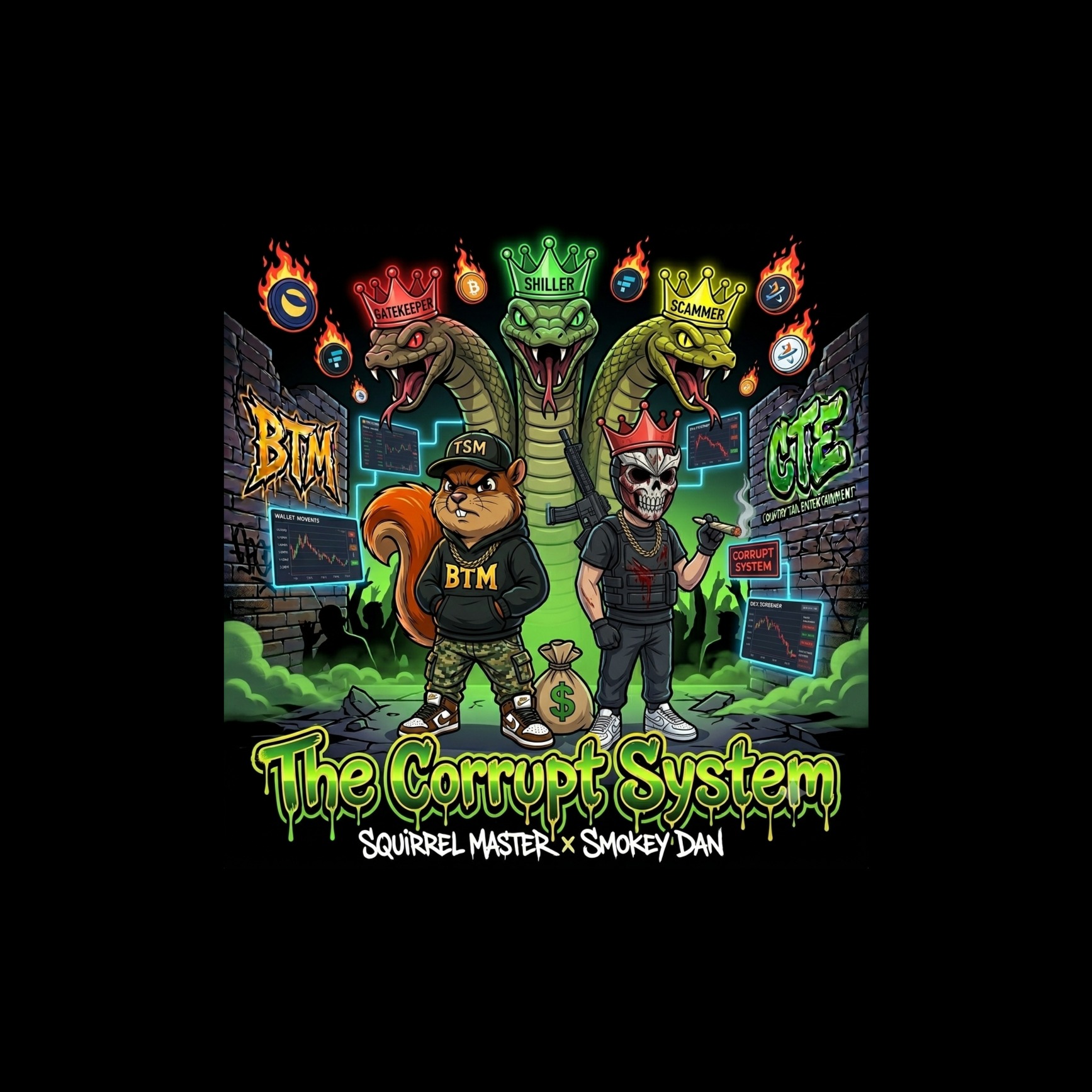 The Corrupt System (Squirrel Master x Smokey Dan) artwork