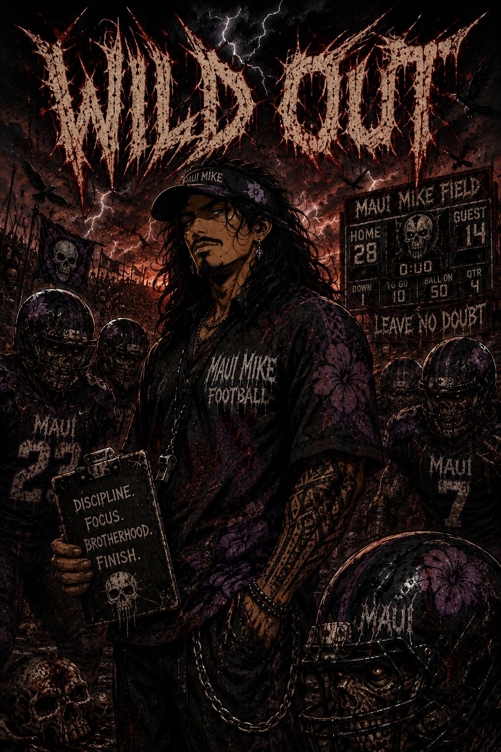 Wild Out (death metal mix artwork