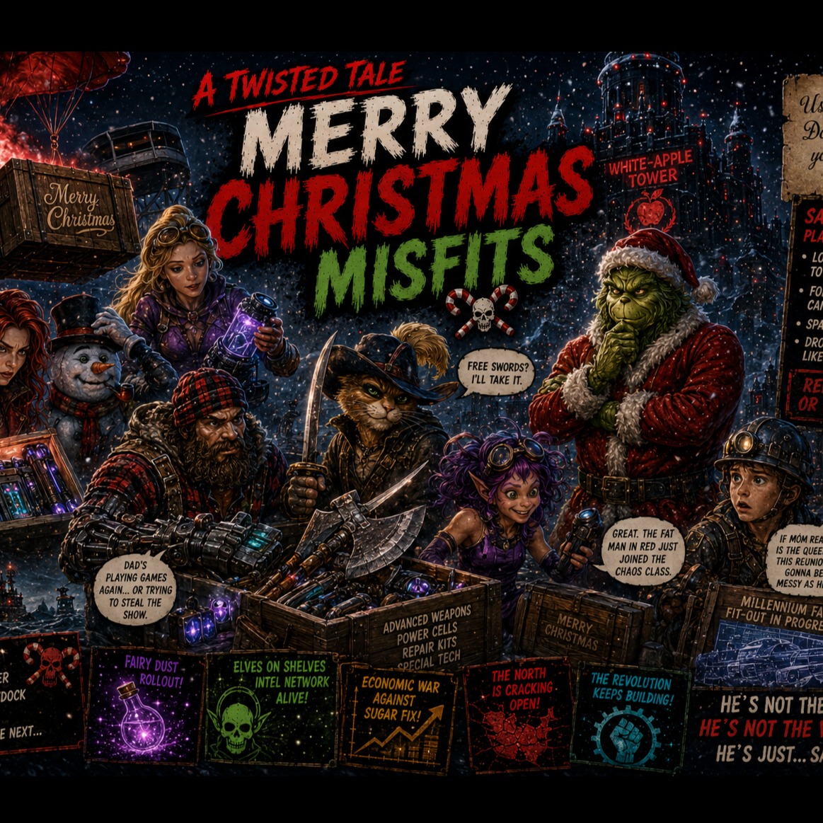 (50) Merry Christmas, Misfits artwork