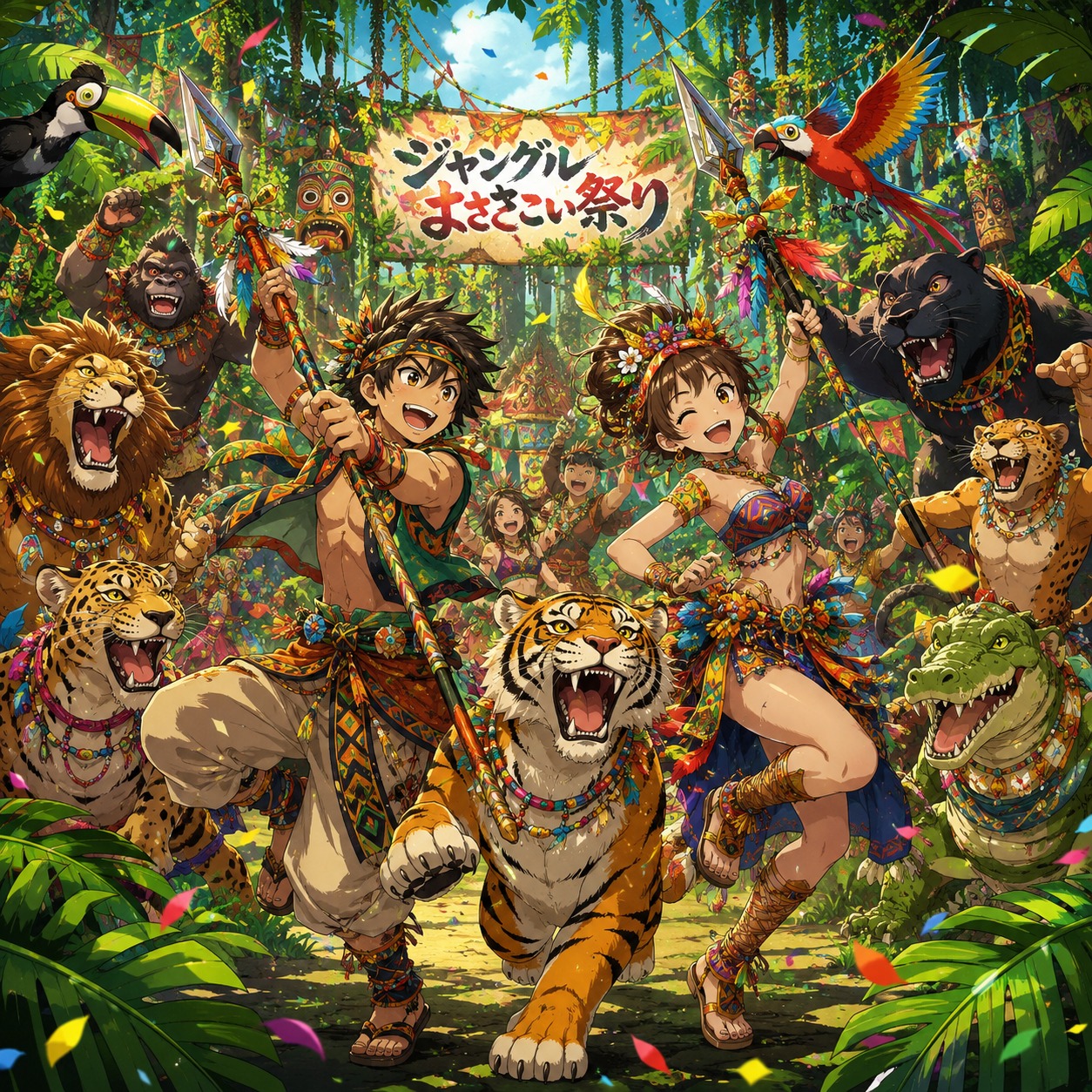 ♪ ジャングル ☆ よさこい祭り！ ♪ artwork