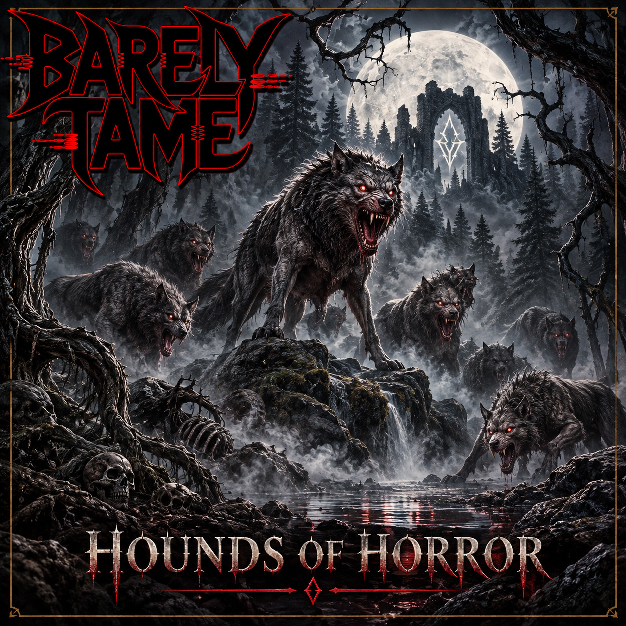 Hounds of Horror (Kullehunden Cover) (Barely Tame) artwork