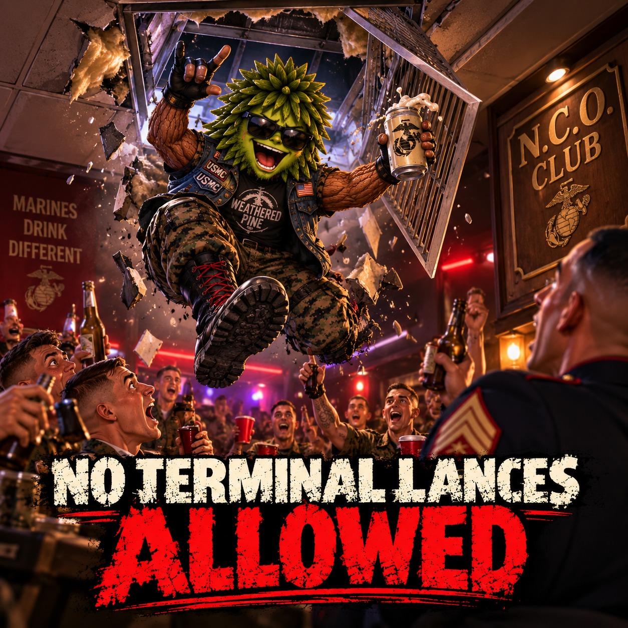 NO TERMINAL LANCES ALLOWED artwork