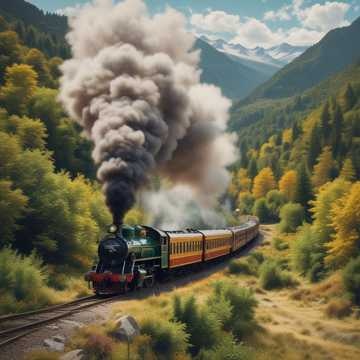 Salesman on a Train artwork