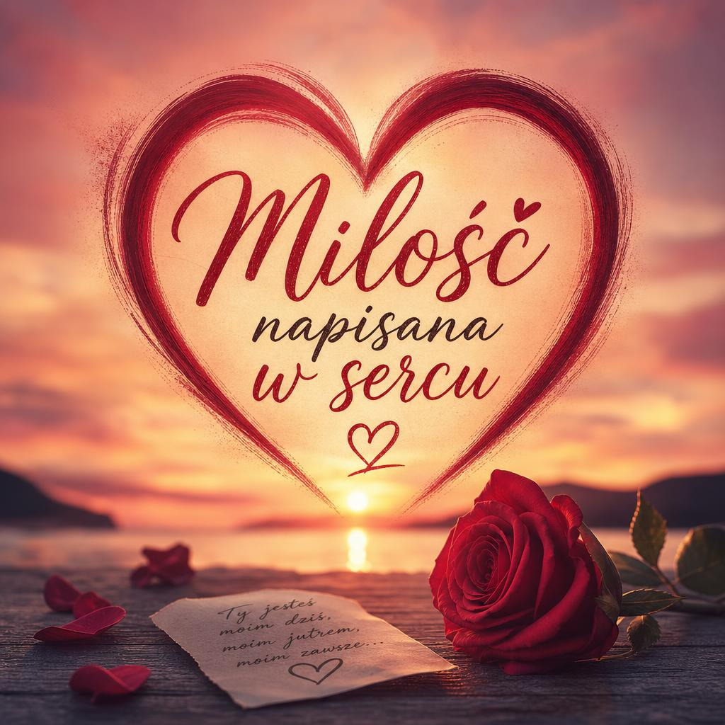 Miłość napisana w sercu artwork