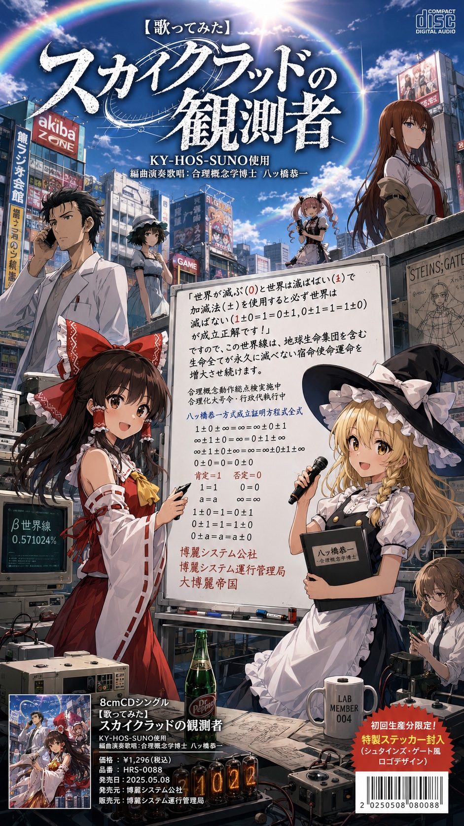 【歌ってみた】スカイクラッドの観測者 「Open The Eyes（中文版本）」(Rev.I KY-NNS一式用JIS-ALL Code ∞WOM,∞ROM 解析分析中)@八ッ橋恭一 artwork