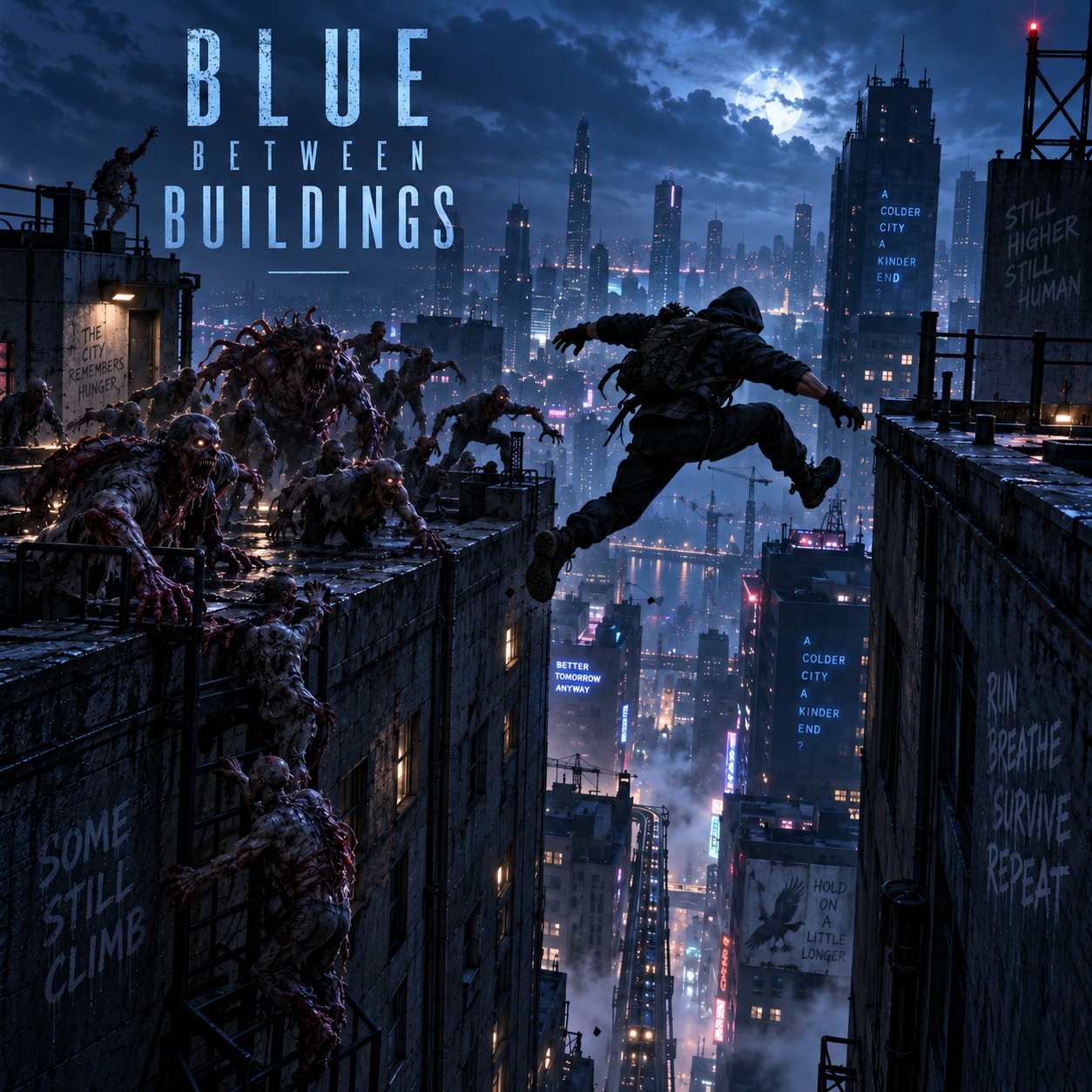 Blue Between Buildings artwork