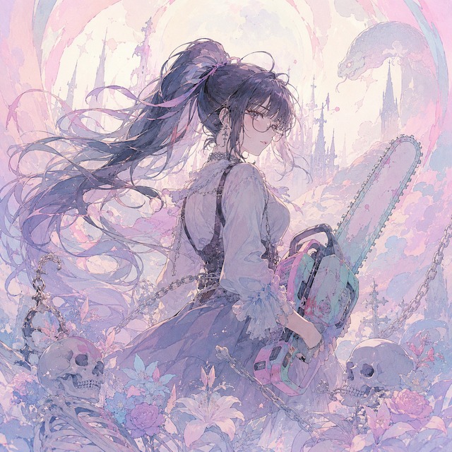 Chainsaw Ponytail artwork