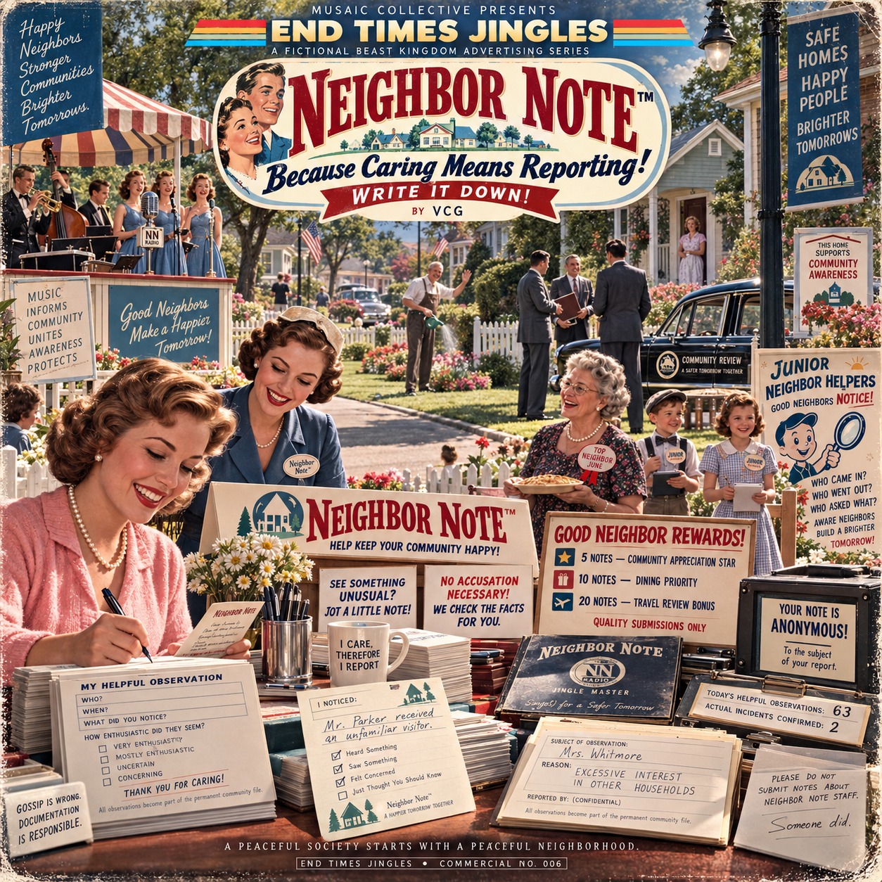 VCG - NEIGHBOR NOTE™ - END TIMES JINGLES artwork