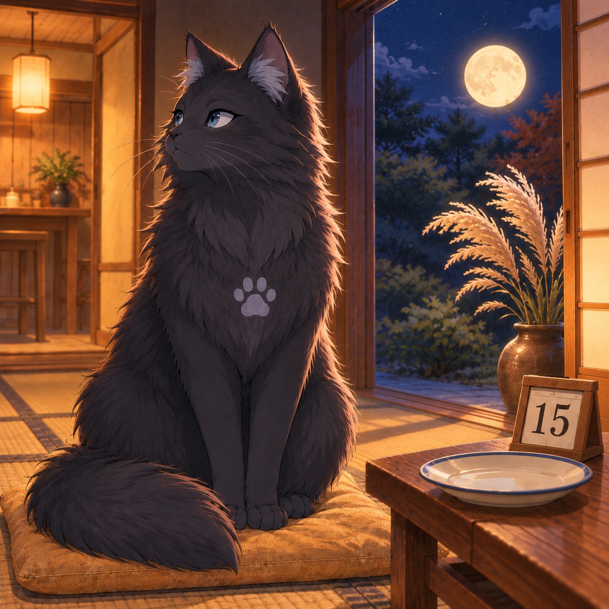 十五日は十五夜じゃないにゃ？ artwork