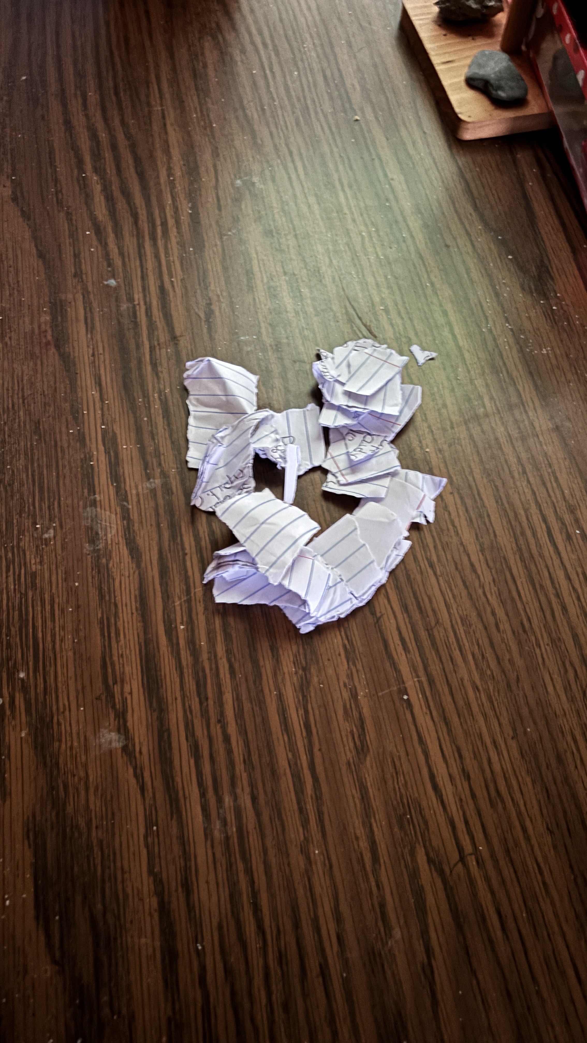 Shredded paper artwork