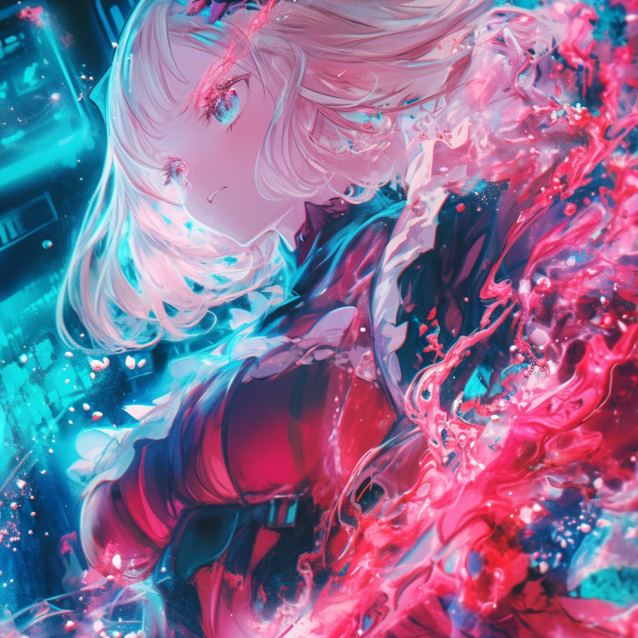 🌸『銀の欠片、紅の雨』 架空アニメ 「デュアルソウルさくら」 挿入歌 🎙白雪さくら artwork