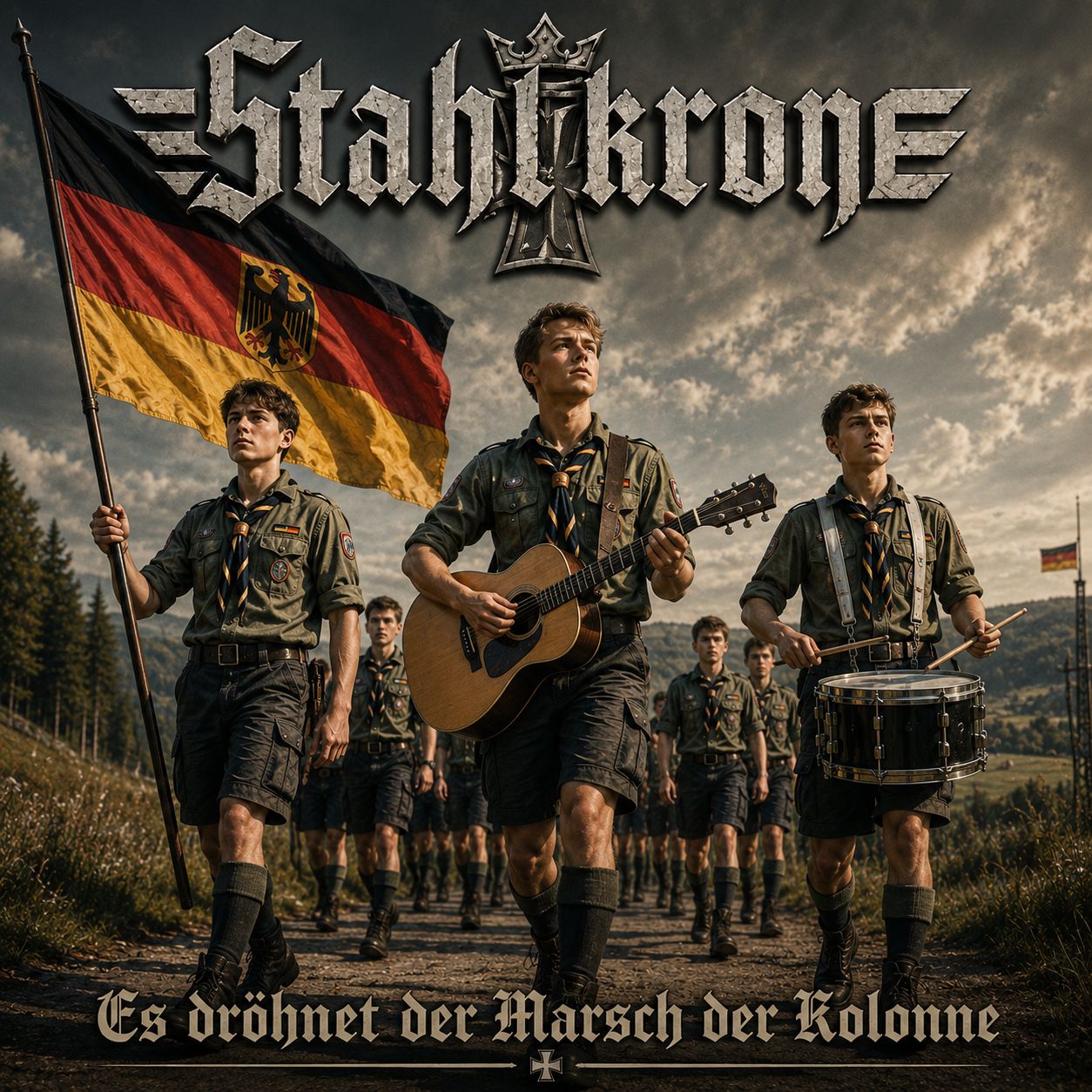 Es dröhnet der Marsch der Kolonne (Metal Cover) artwork