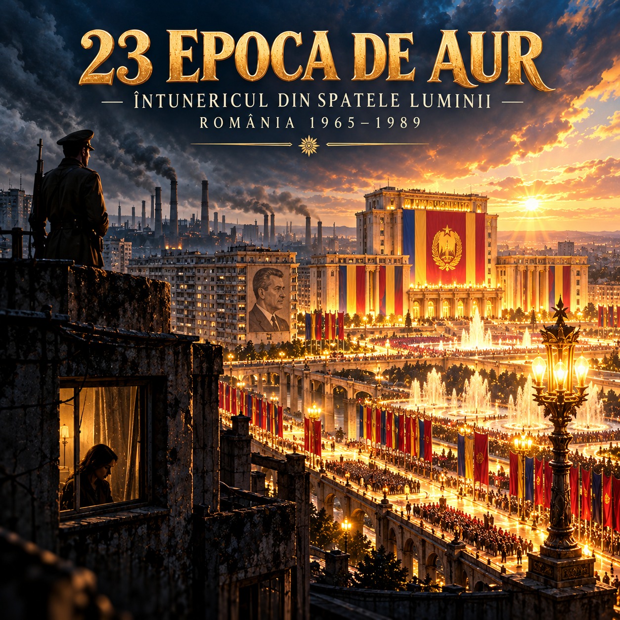 23 — EPOCA DE AUR — ÎNTUNERICUL DIN SPATELE LUMINII - ROMÂNIA 1965–1989 artwork