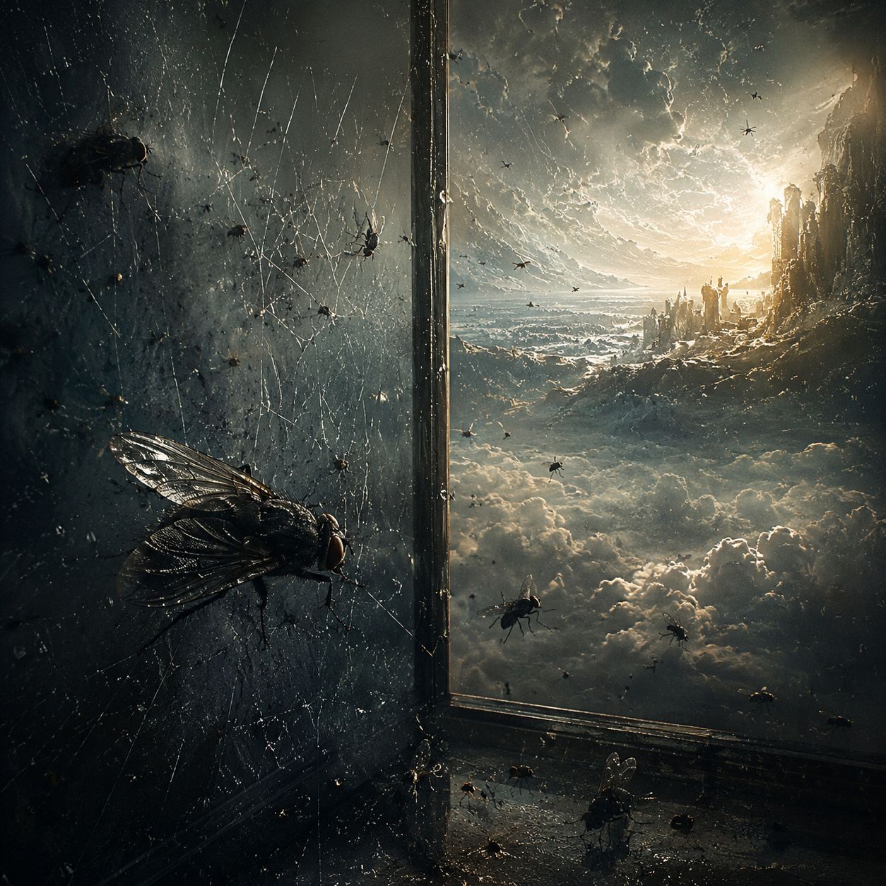 Like Flies Against The Glass artwork