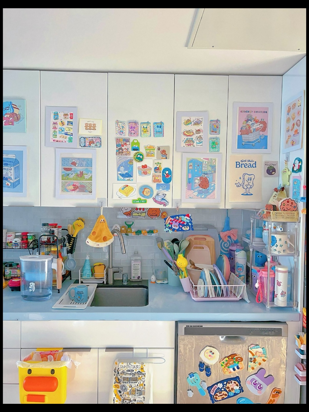Emotional Rooms | The blue-tile Kitchen artwork