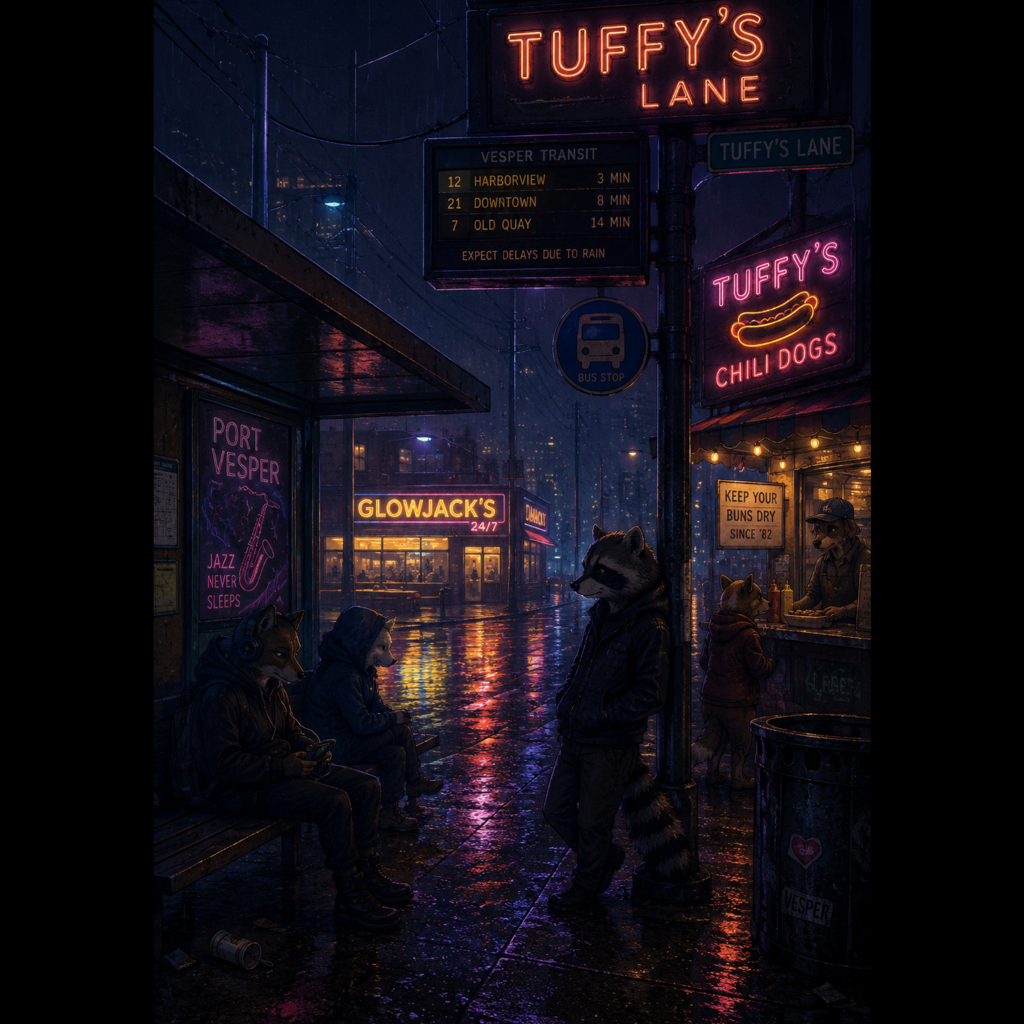 Waiting at Tuffy's Lane artwork