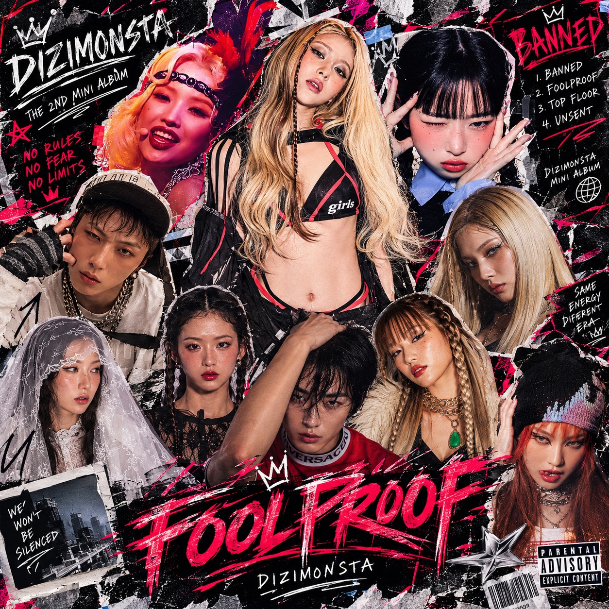 𝐃𝐢𝐳𝐢𝐌𝐨𝐧𝐬𝐭𝐚 - FOOLPROOF artwork