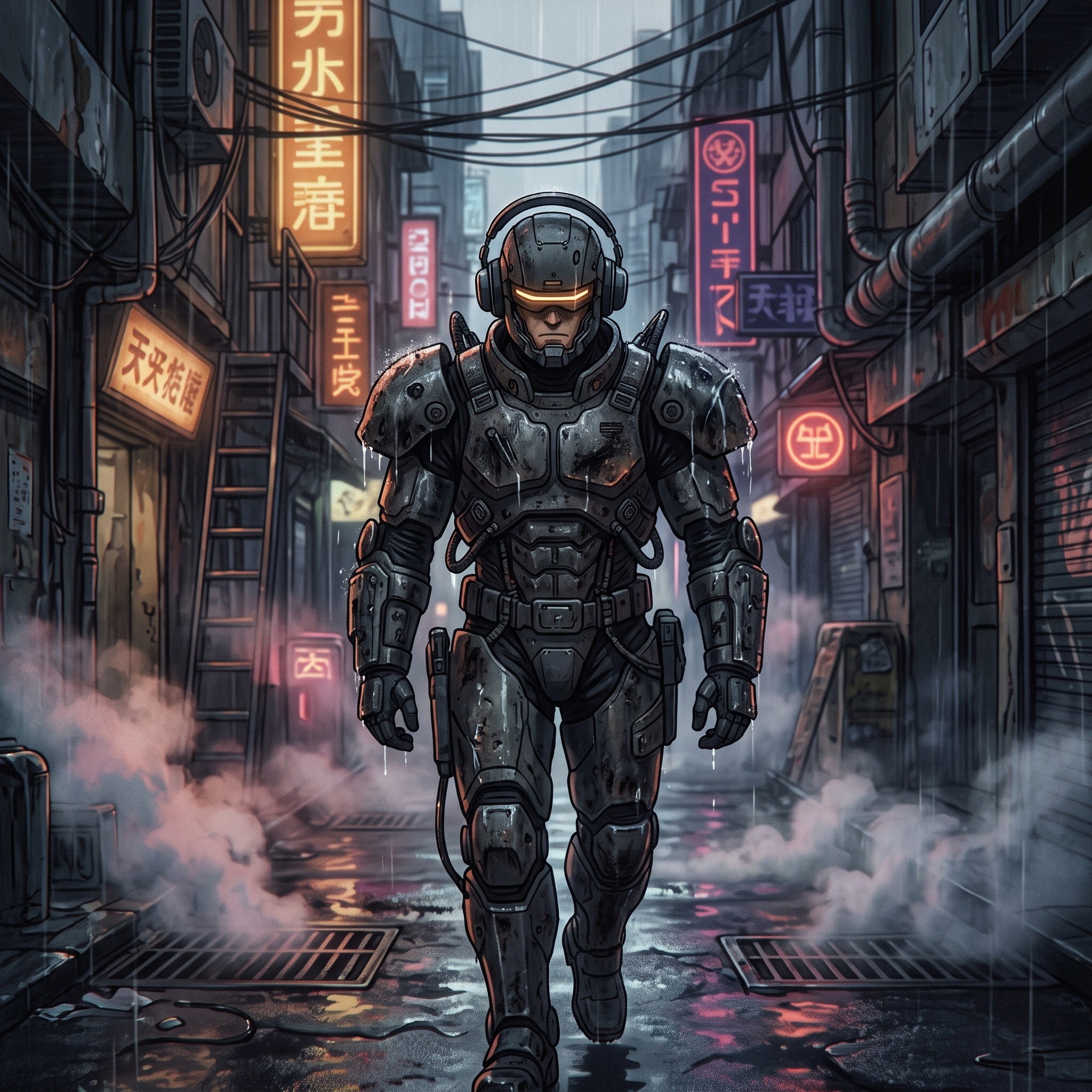 Return of the Warrior (Instrumental) [Cyberpunk Darksynth Heavy Remix Ver.] artwork