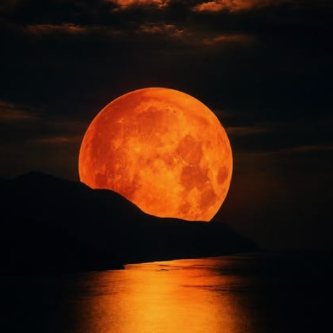 Apple moon (🍎) new age artwork