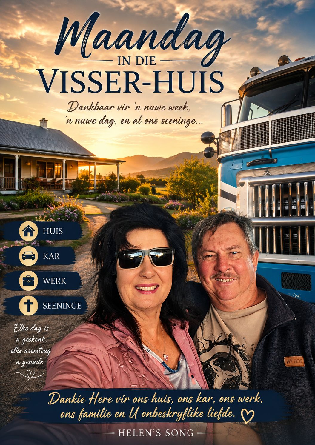 Maandag in Visser huis artwork