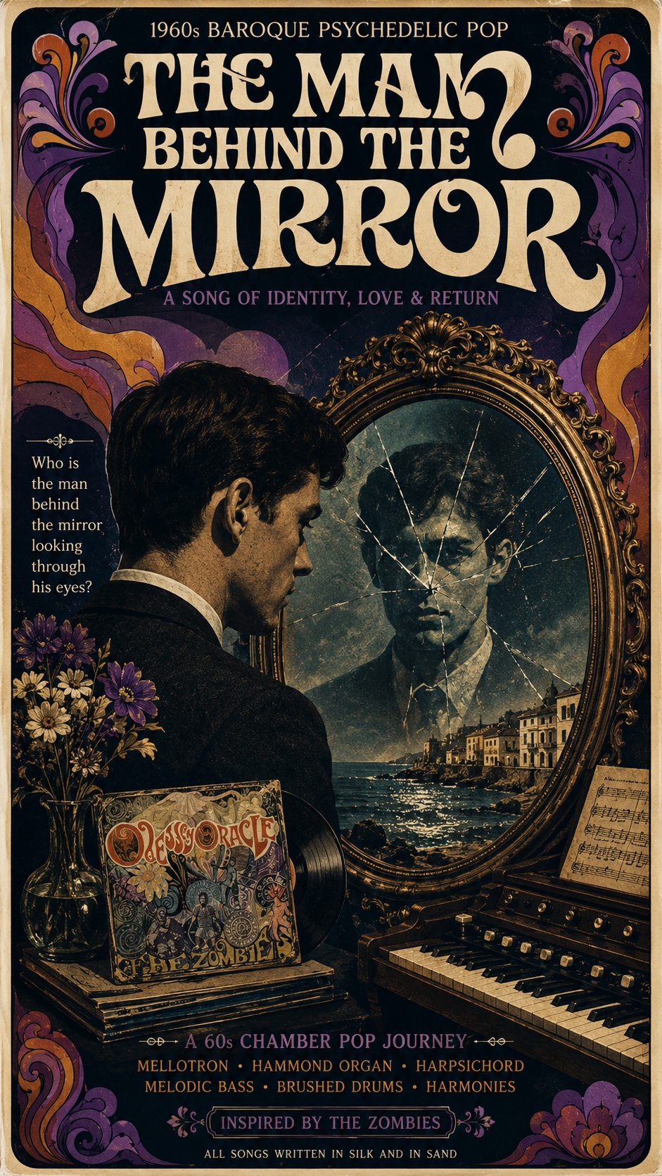 The man behind the mirror artwork