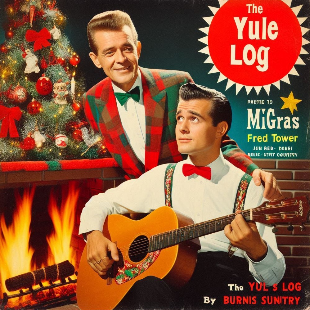 The Yule Log Burns Bright artwork