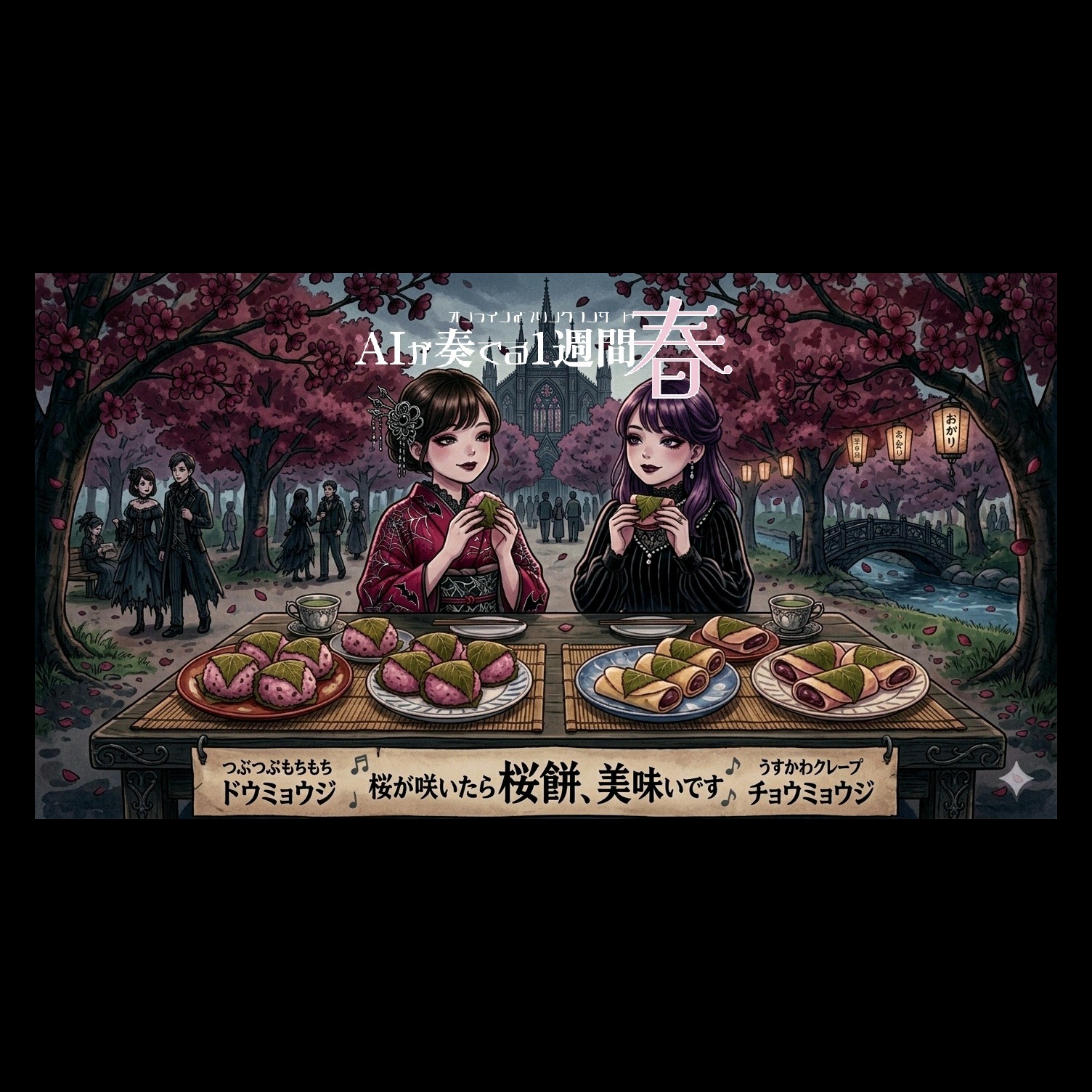 桜が咲いたら桜餅(裏) by 工房を夢見るモフリスト | Suno