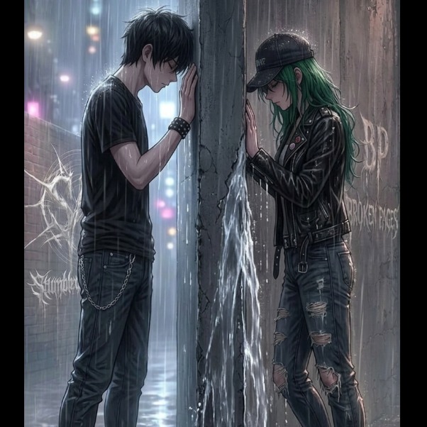 born alone, still alone, die alone Ft Broken Pages artwork