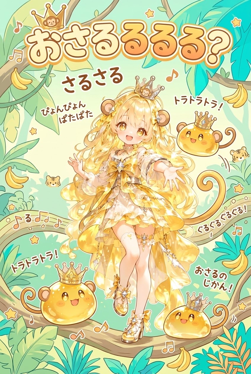 おさる　るるる？　#あつうた artwork