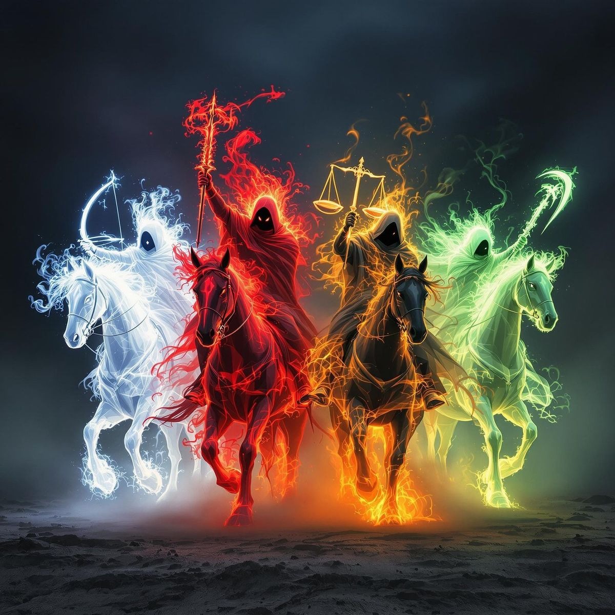 3. The four horsemen  (V6) artwork