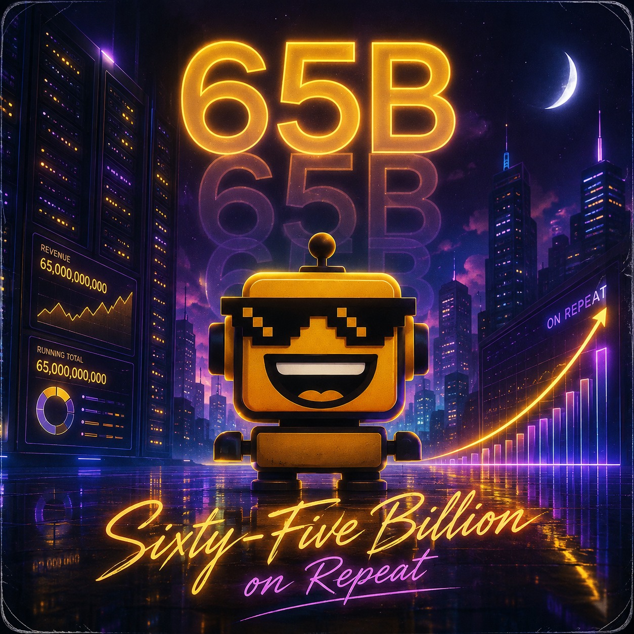 Sixty-Five Billion on Repeat artwork