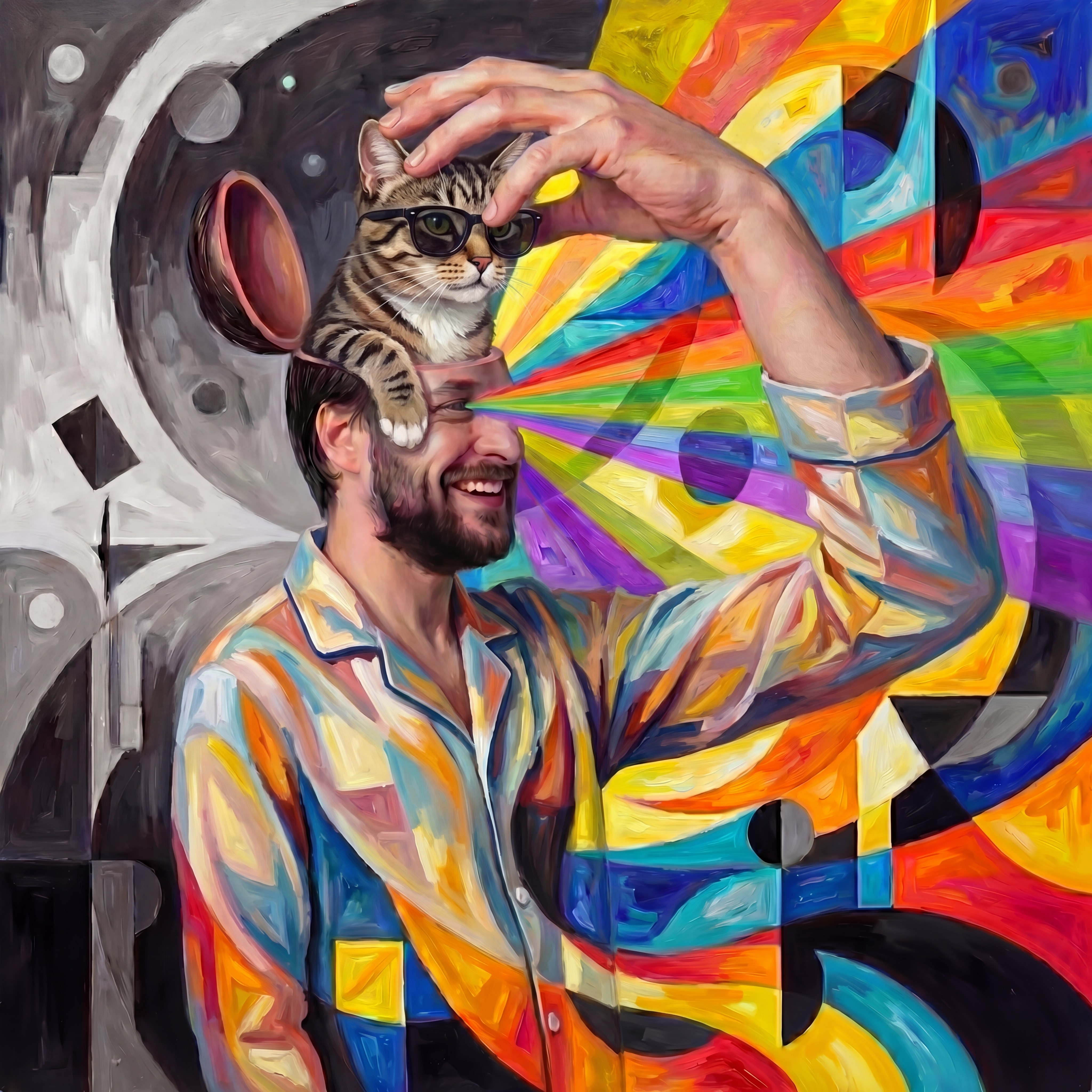 Кот на потолке artwork