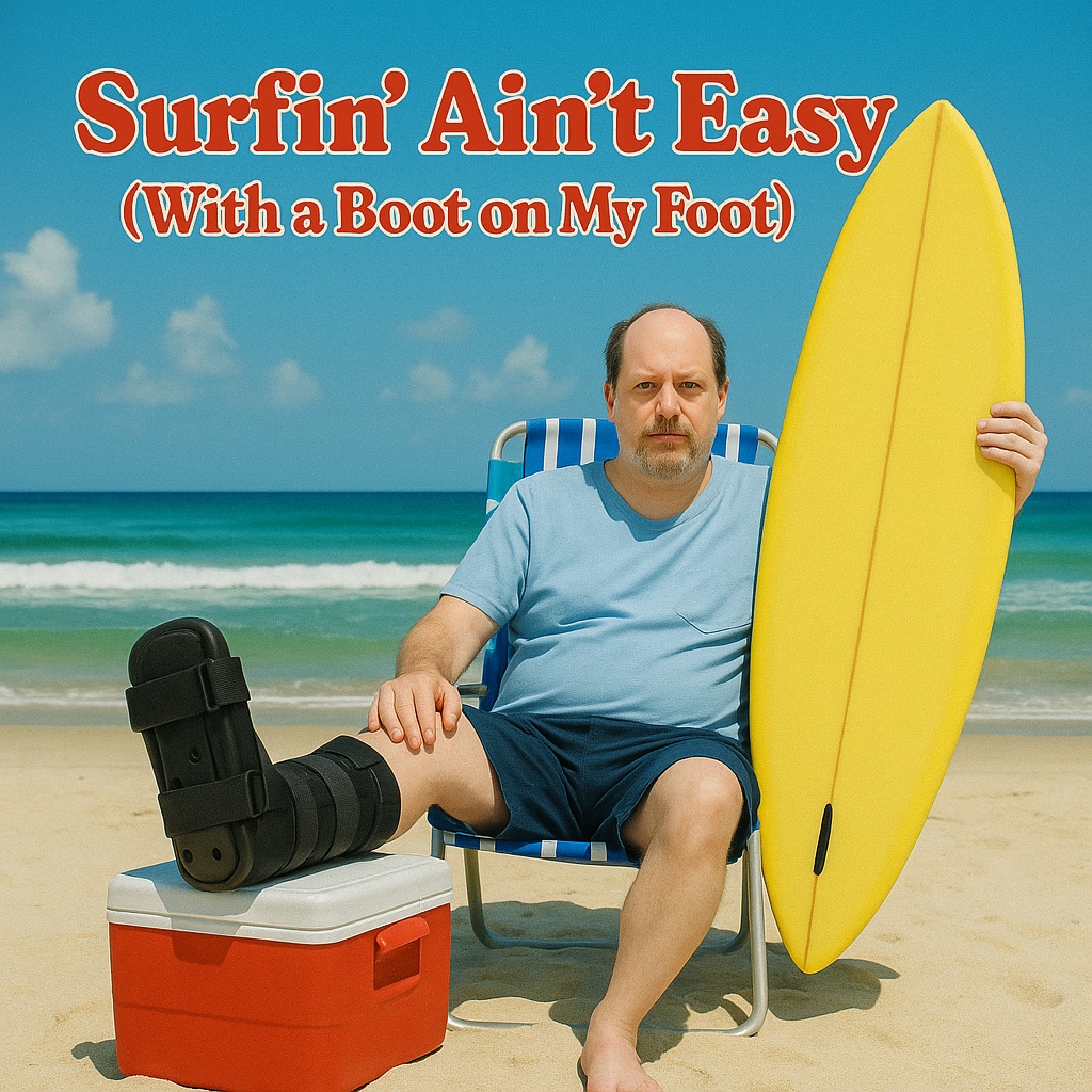 Surfin' Aint Easy (with a Boot on My Foot) artwork