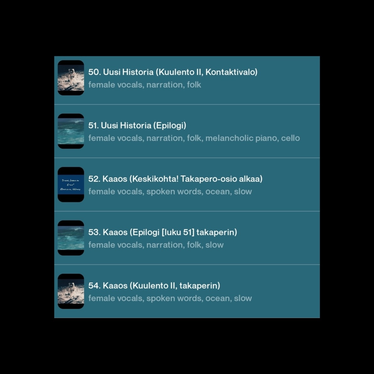 Image for Näytepala. Maailman pisimmän palindromin keskikohta (luvut 50-54)