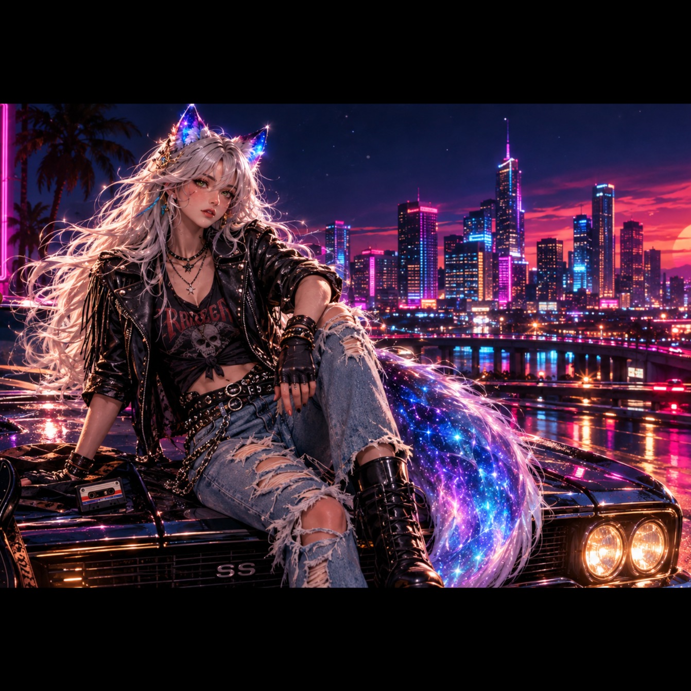 Electric Skies (1980s) artwork
