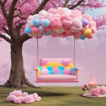Cotton Candy Swing artwork