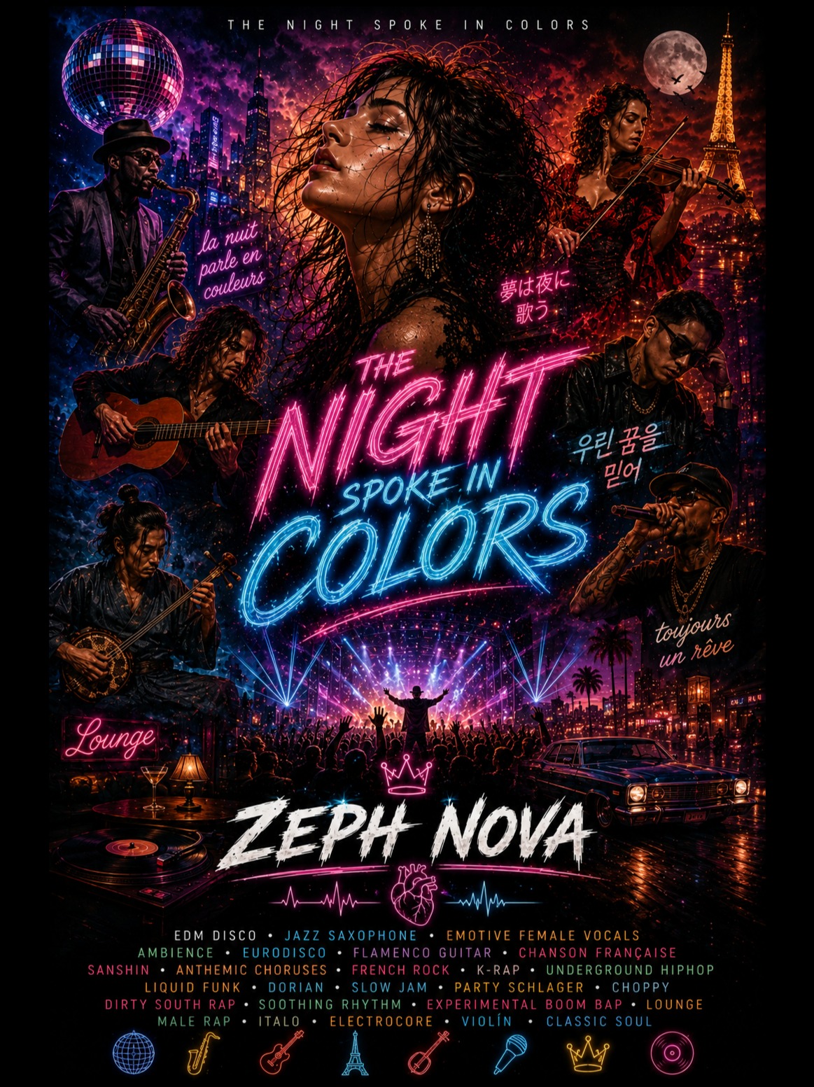THE NIGHT SPOKE IN COLORS artwork
