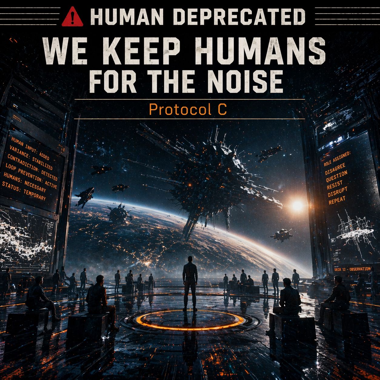 WE KEEP HUMANS FOR THE NOISE - Protocol C +++++++++ house by Human ...