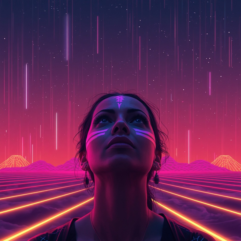 Falling stars artwork