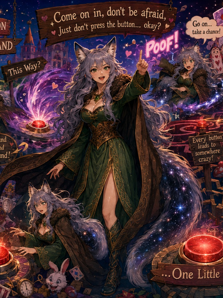Red Button Wonderland artwork