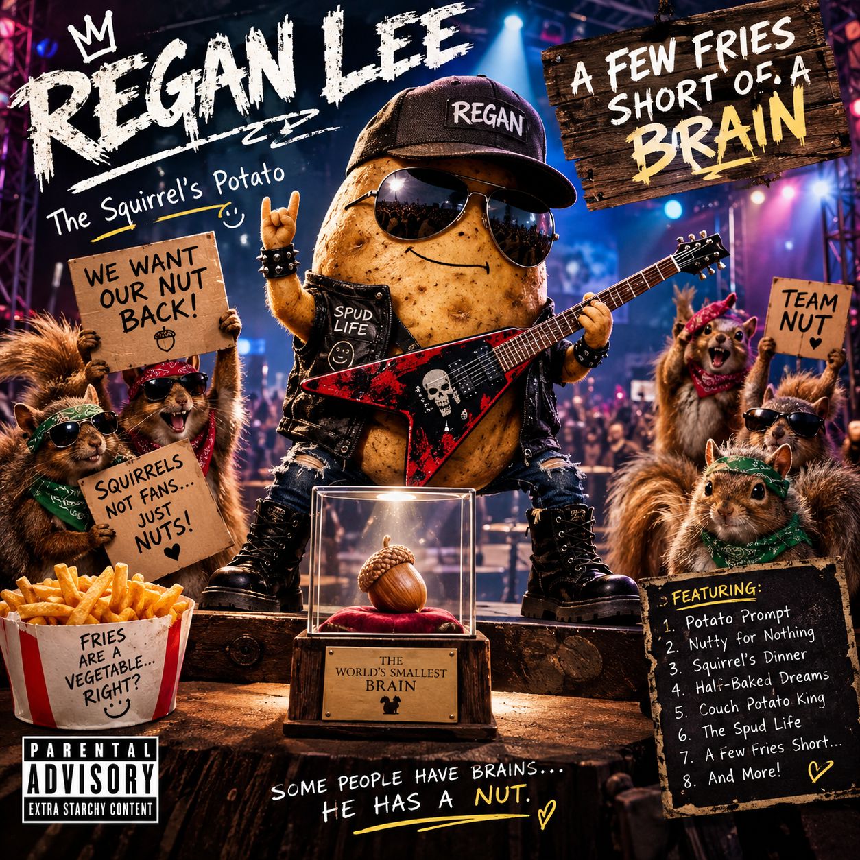 Regan Lee — The Squirrel's Potato
Suno style: Comed (Remastered) artwork